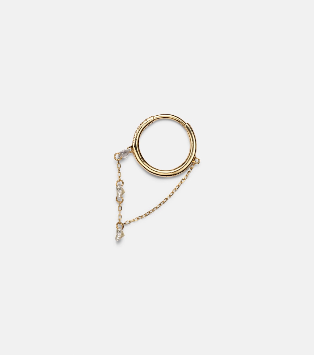 Orecchino in oro 18kt PERSÉE con diamanti, stile moderno per giovani