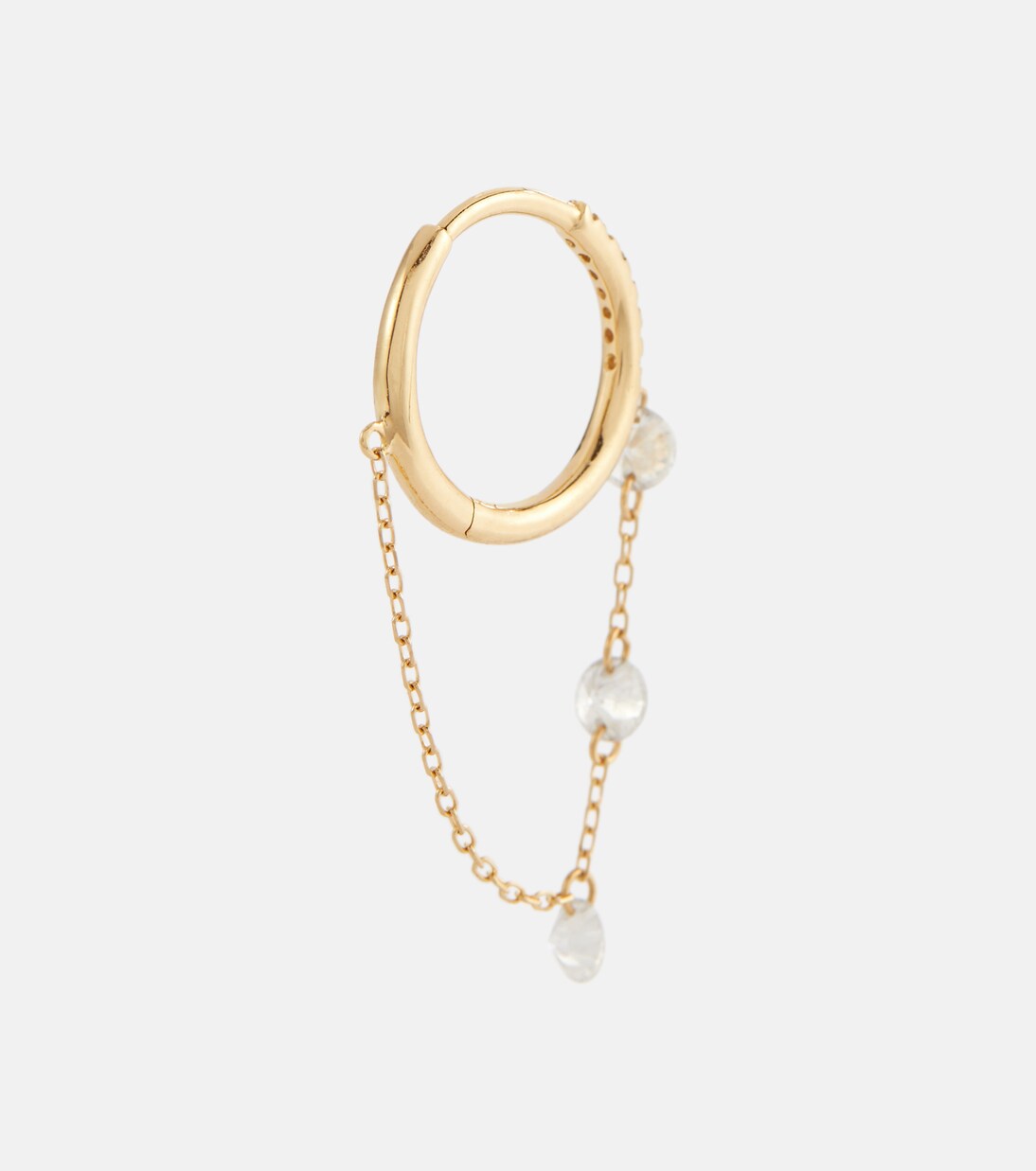 Orecchino in oro 18kt PERSÉE con diamanti, stile moderno per giovani