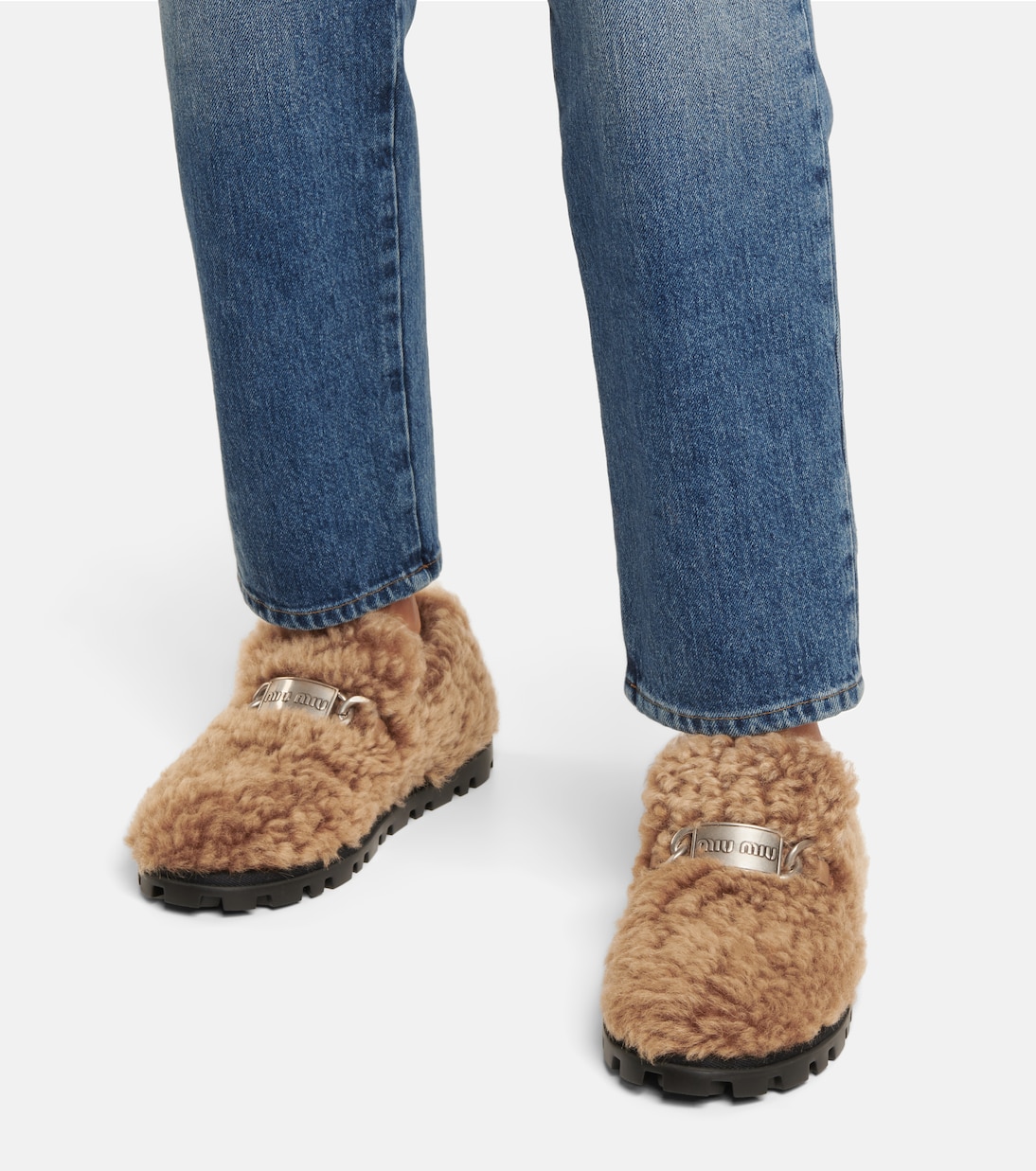 Shearling loafers | Miu Miu