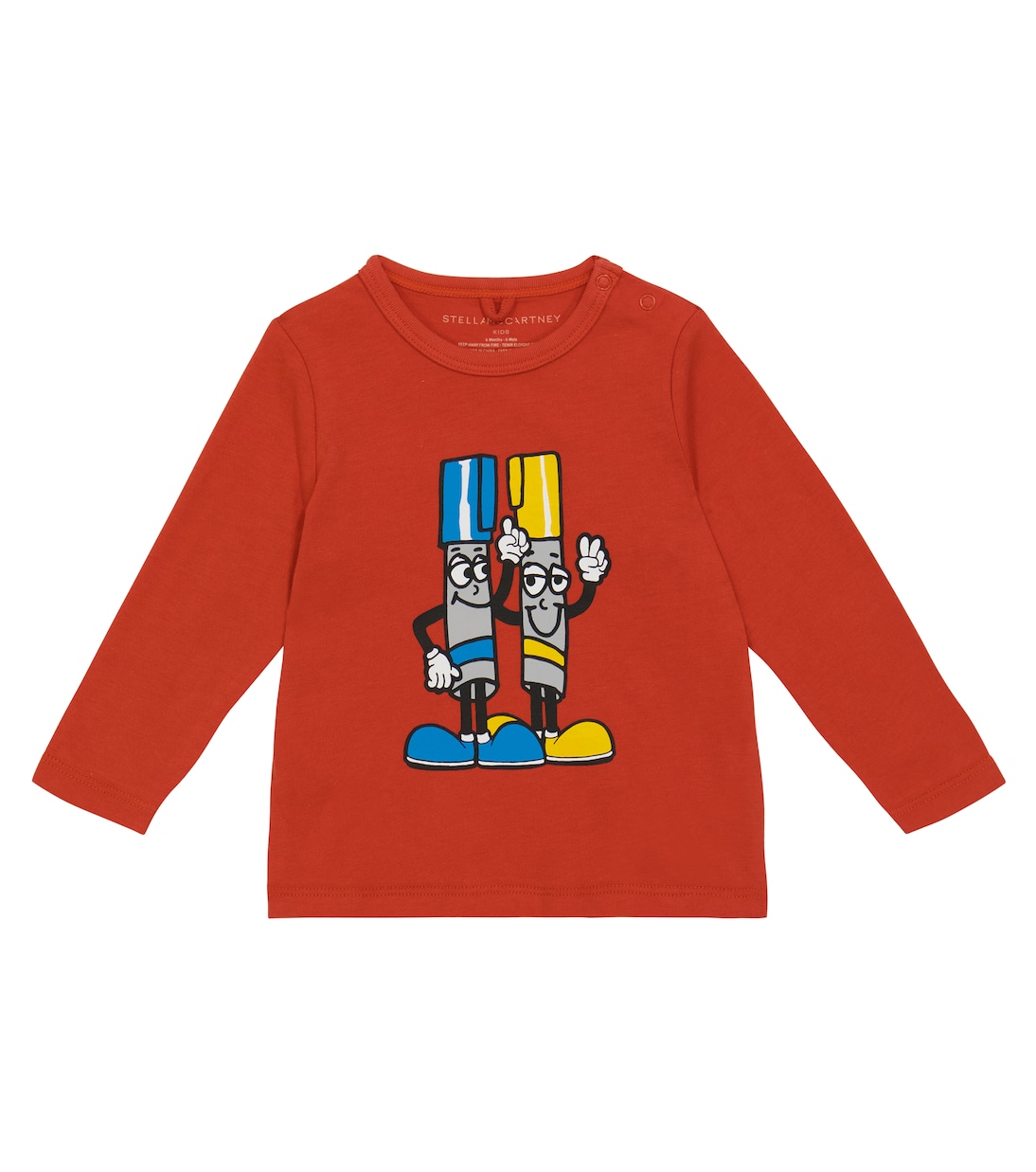 Baby - Top in jersey di cotone con stampa | Stella McCartney Kids