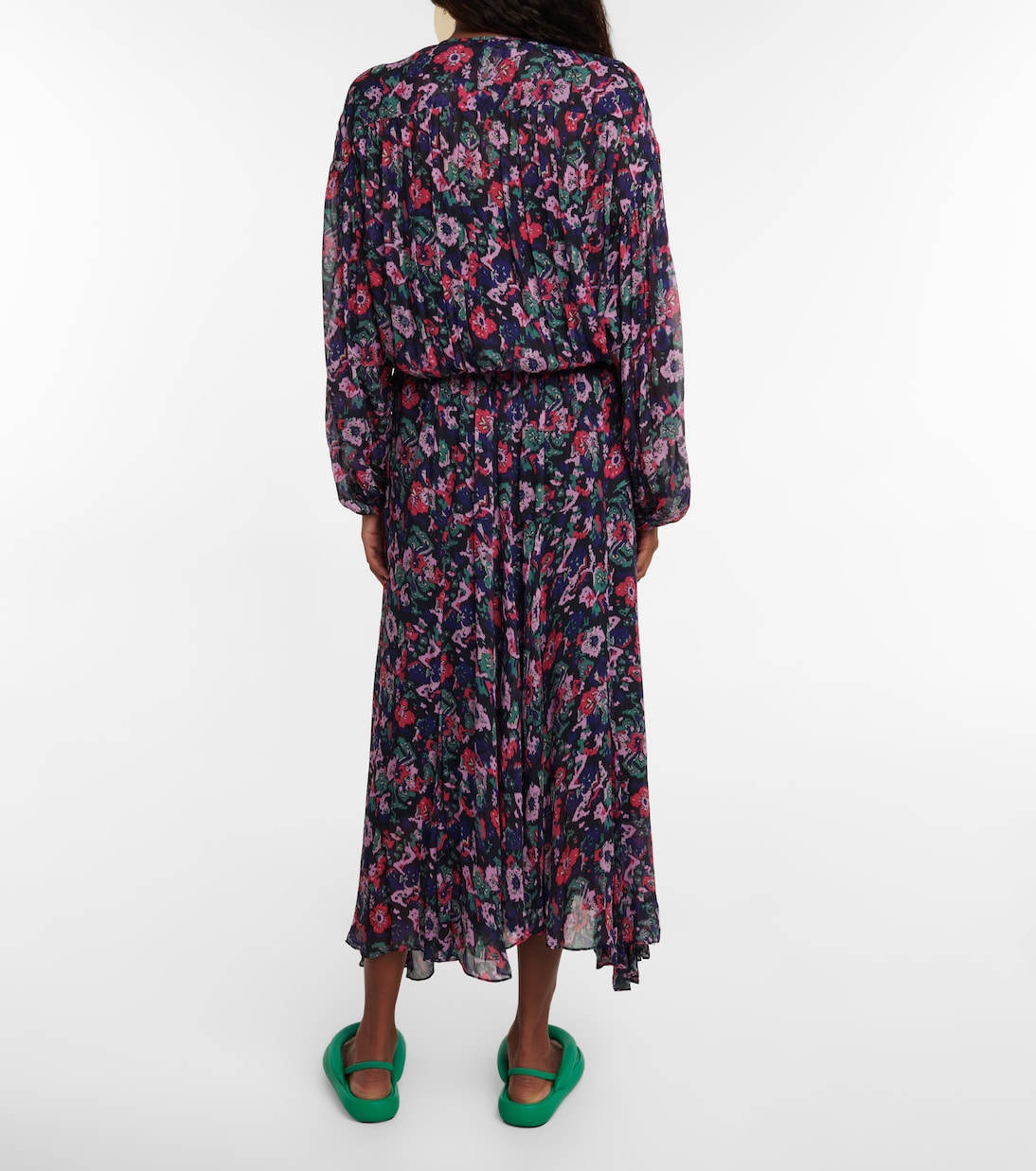 Saureli floral asymmetric midi dress | Marant Etoile