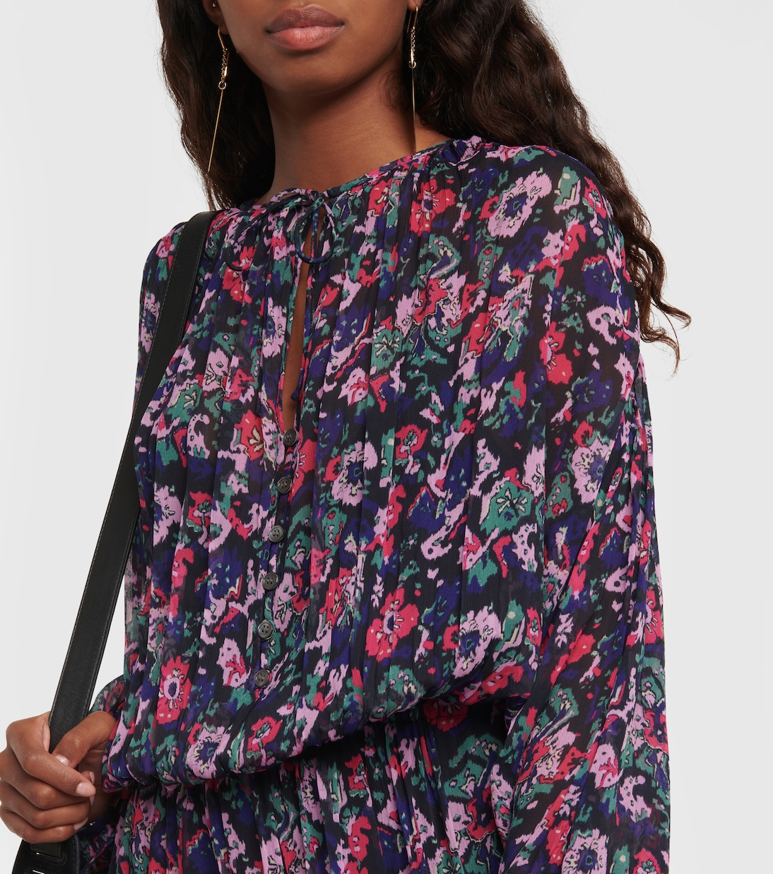 Saureli floral asymmetric midi dress | Marant Etoile