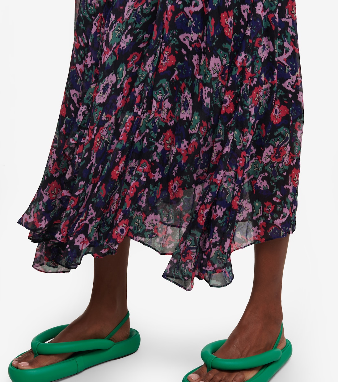 Saureli floral asymmetric midi dress | Marant Etoile