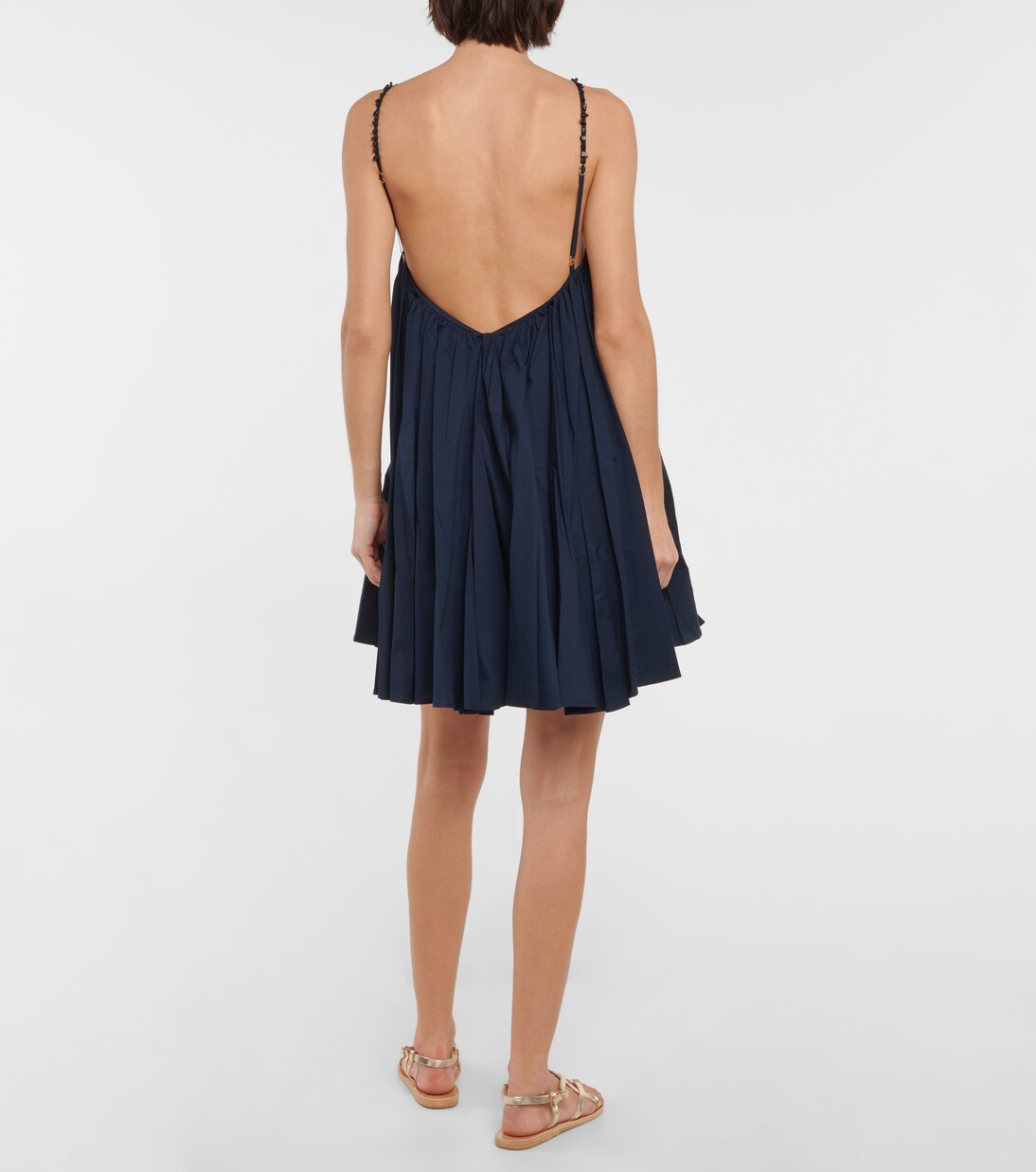 Celeste cotton poplin minidress | Agua by Agua Bendita