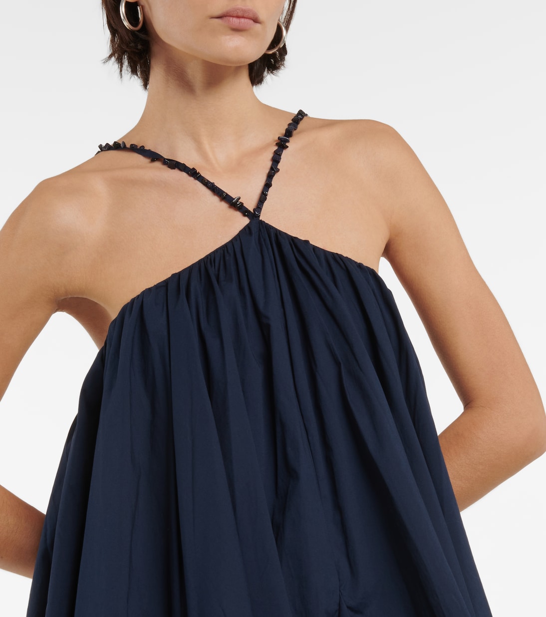 Celeste cotton poplin minidress | Agua by Agua Bendita