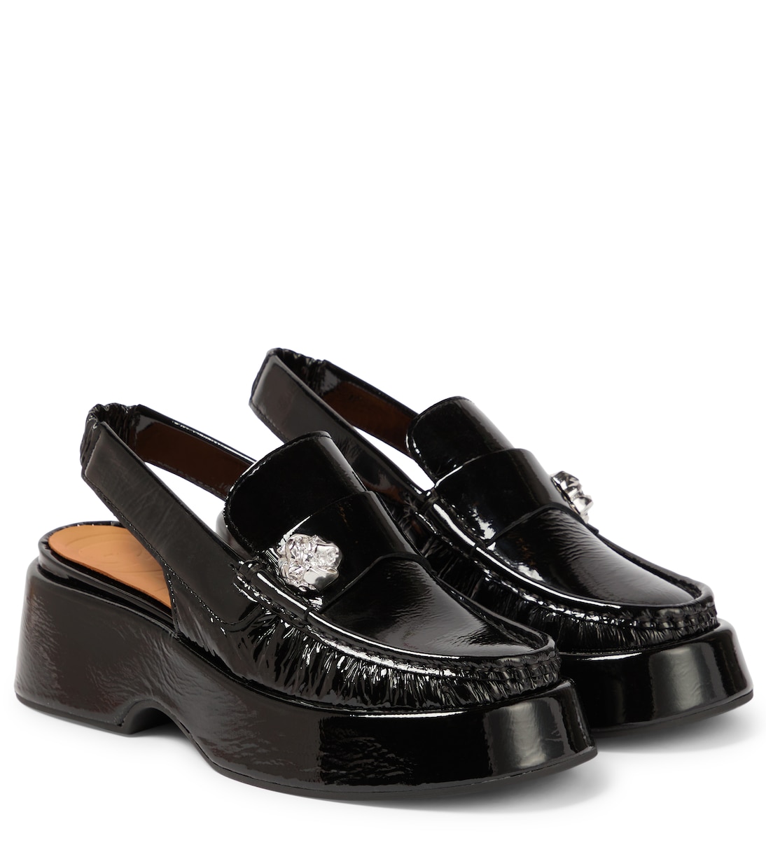 Loafers aus Lackleder | Ganni