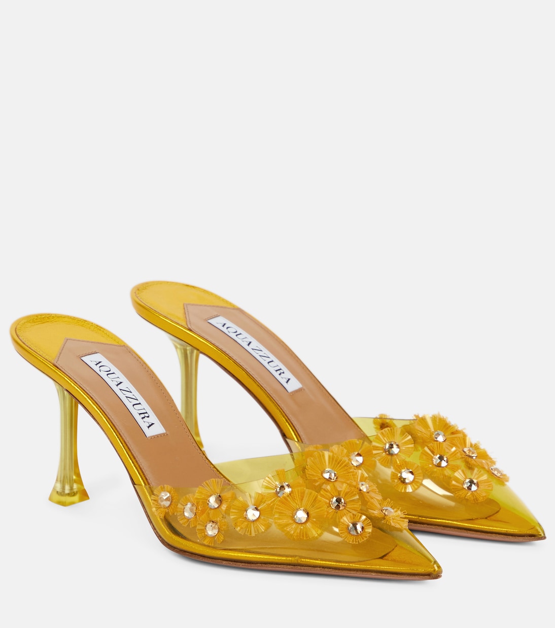 Verzierte Mules Meteorite 75 | Aquazzura
