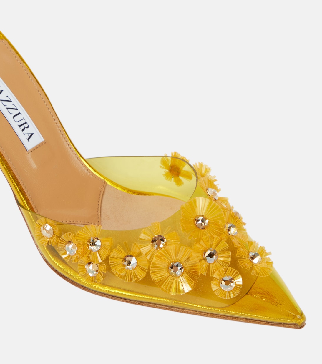 Verzierte Mules Meteorite 75 | Aquazzura