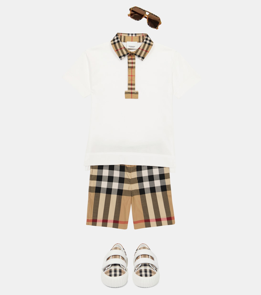 Vintage Check cotton polo shirt | Burberry Kids