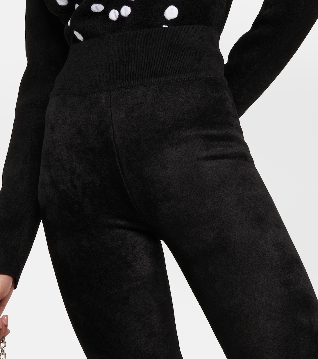 Pantaloni flared in velluto | Alaïa