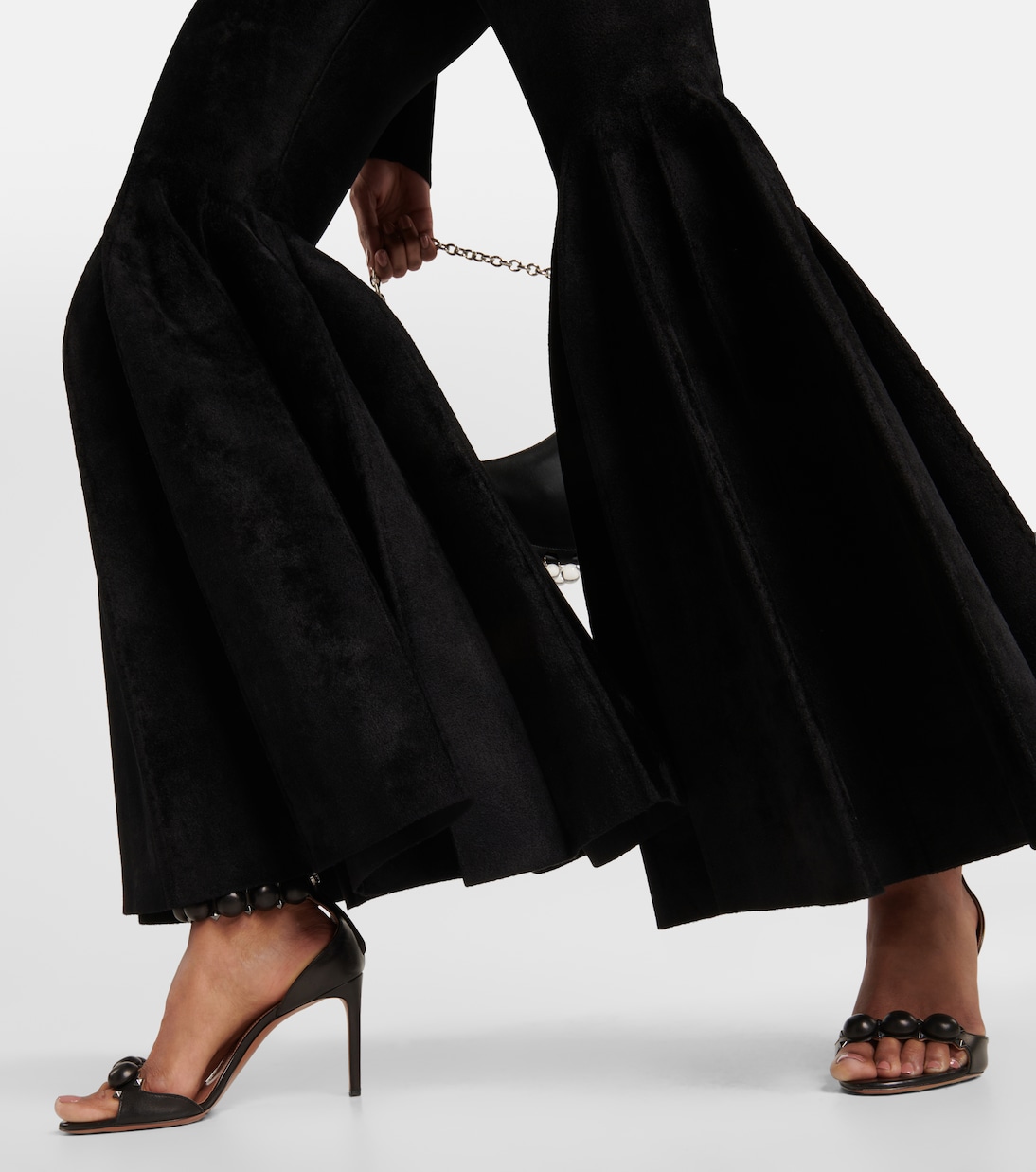 Pantaloni flared in velluto | Alaïa