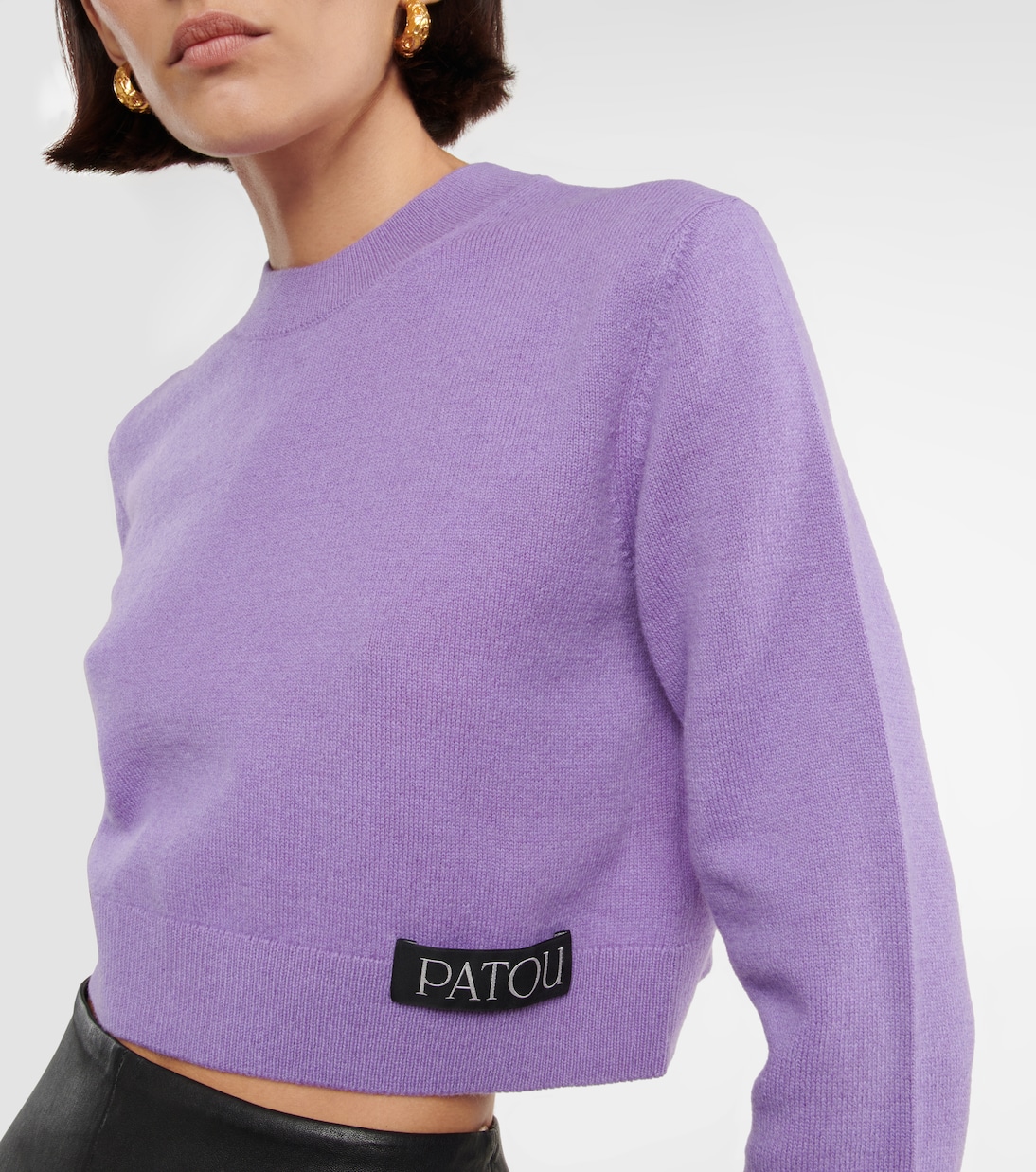 Jersey de lana y cachemir cropped | Patou