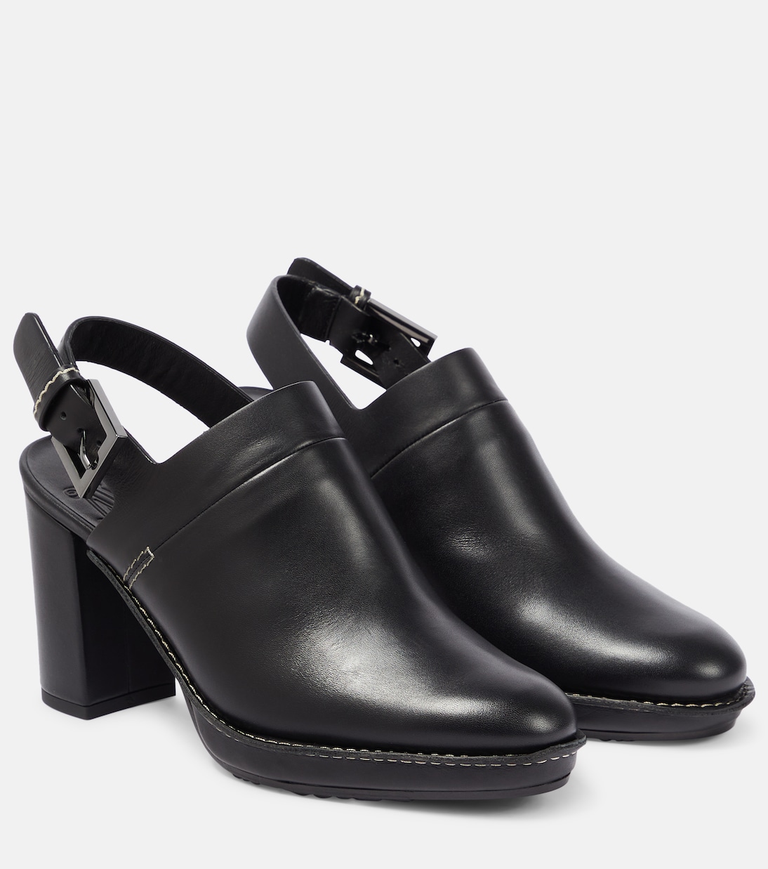 Slingback-Pumps Clos aus Leder | Max Mara