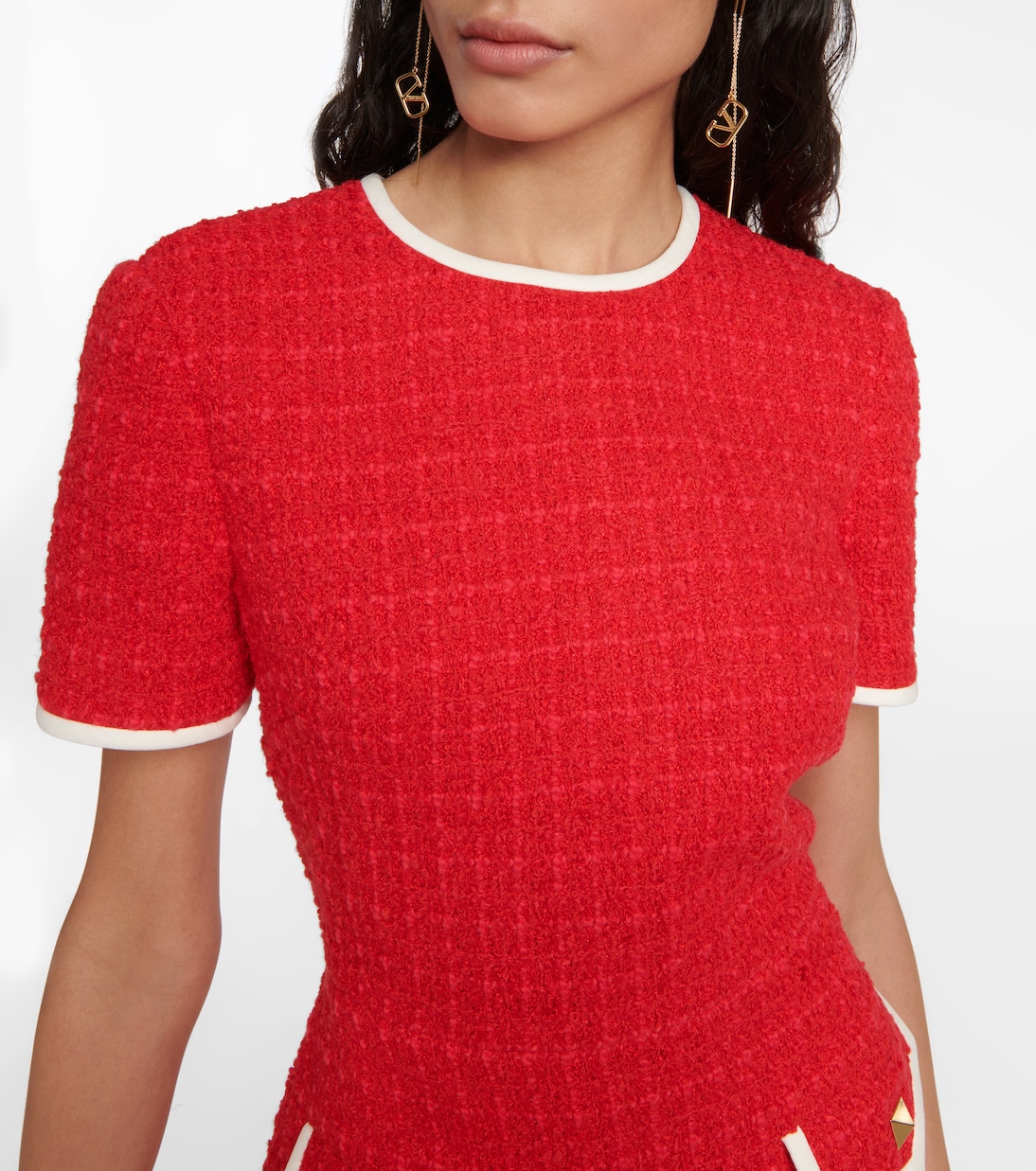 Rockstud bouclé minidress | Valentino