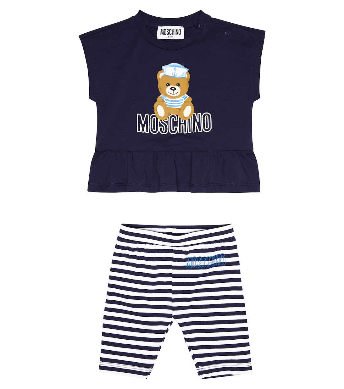 Baby - T-shirt e leggings in misto cotone | Moschino Kids