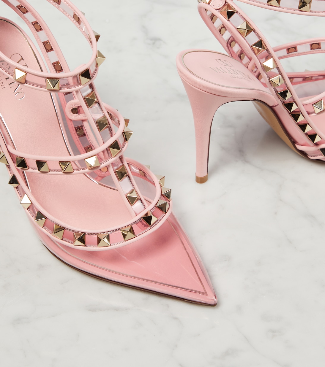 Salones Rockstud de piel y PVC | Valentino Garavani