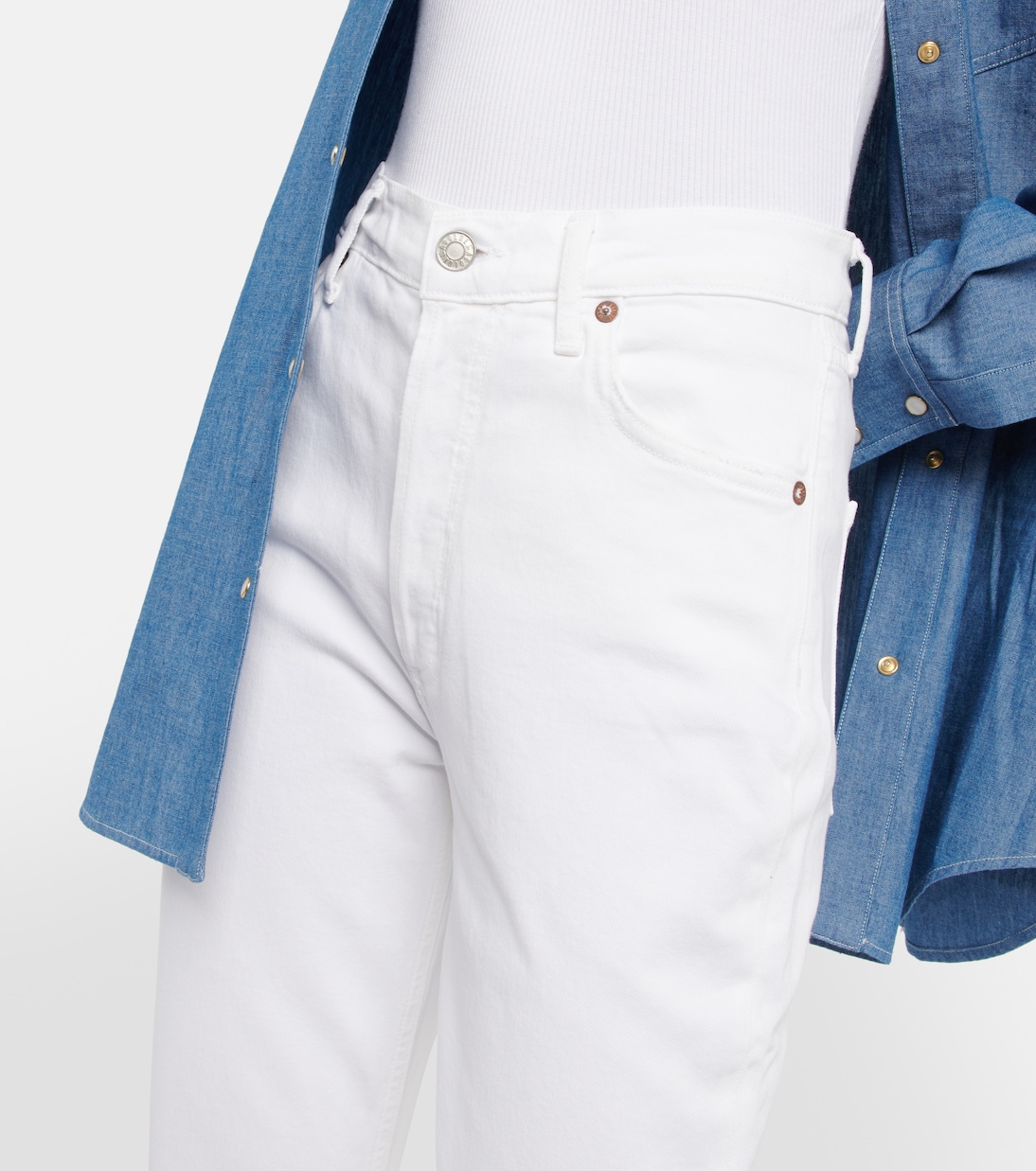 Jean raccourci Riley à taille haute | Agolde
