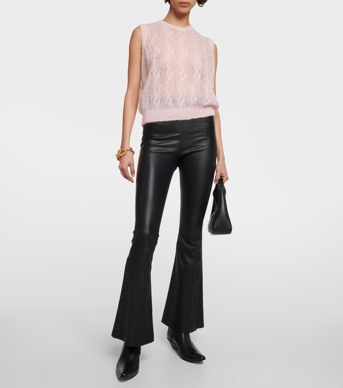 Openwork alpaca and mohair-blend vest | Amiri