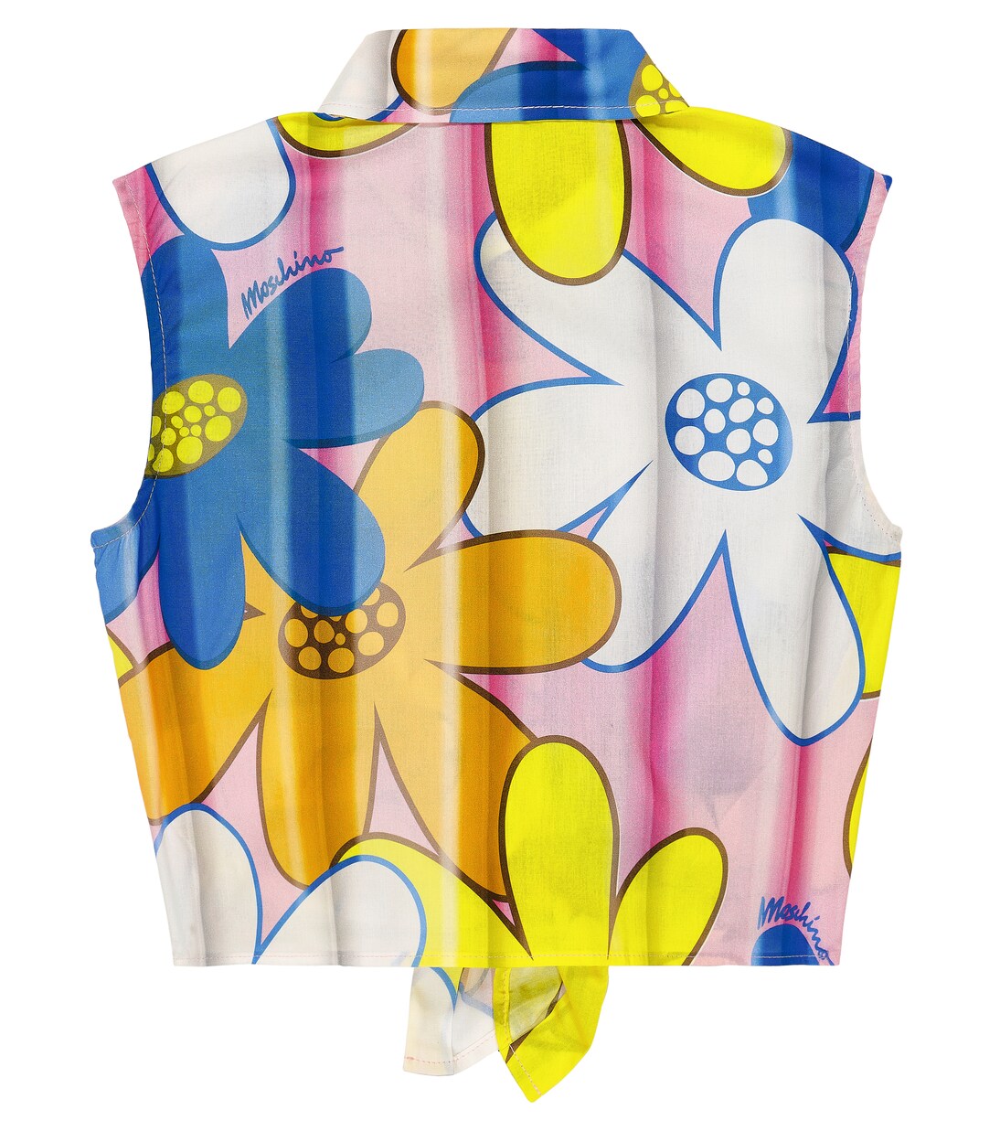 Top en coton mélangé à fleurs | Moschino Kids