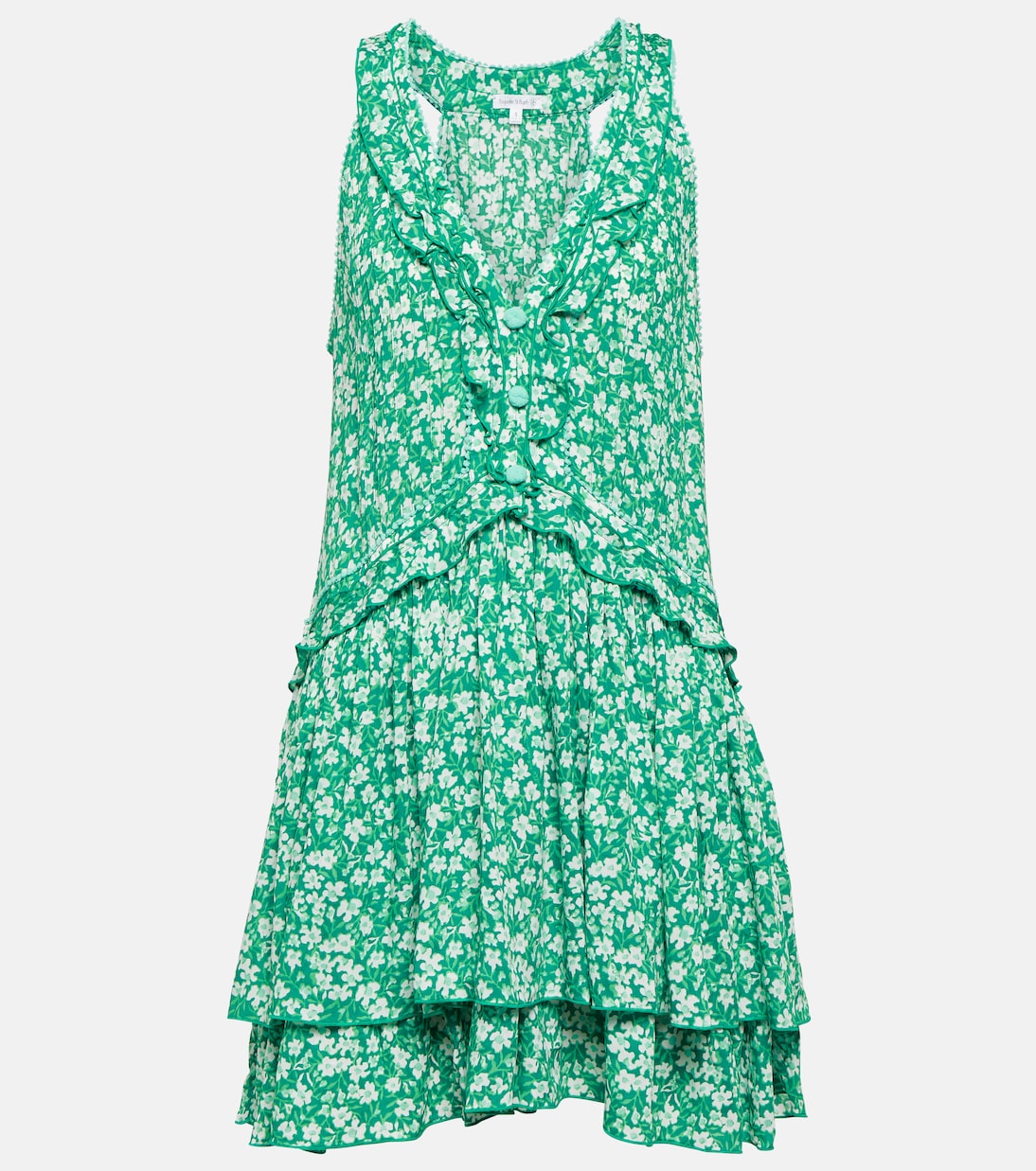 Mae floral ruffle-trimmed minidress | Poupette St Barth