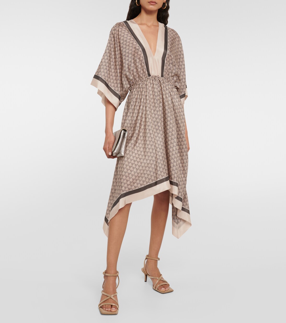 Printed silk kaftan | Brunello Cucinelli
