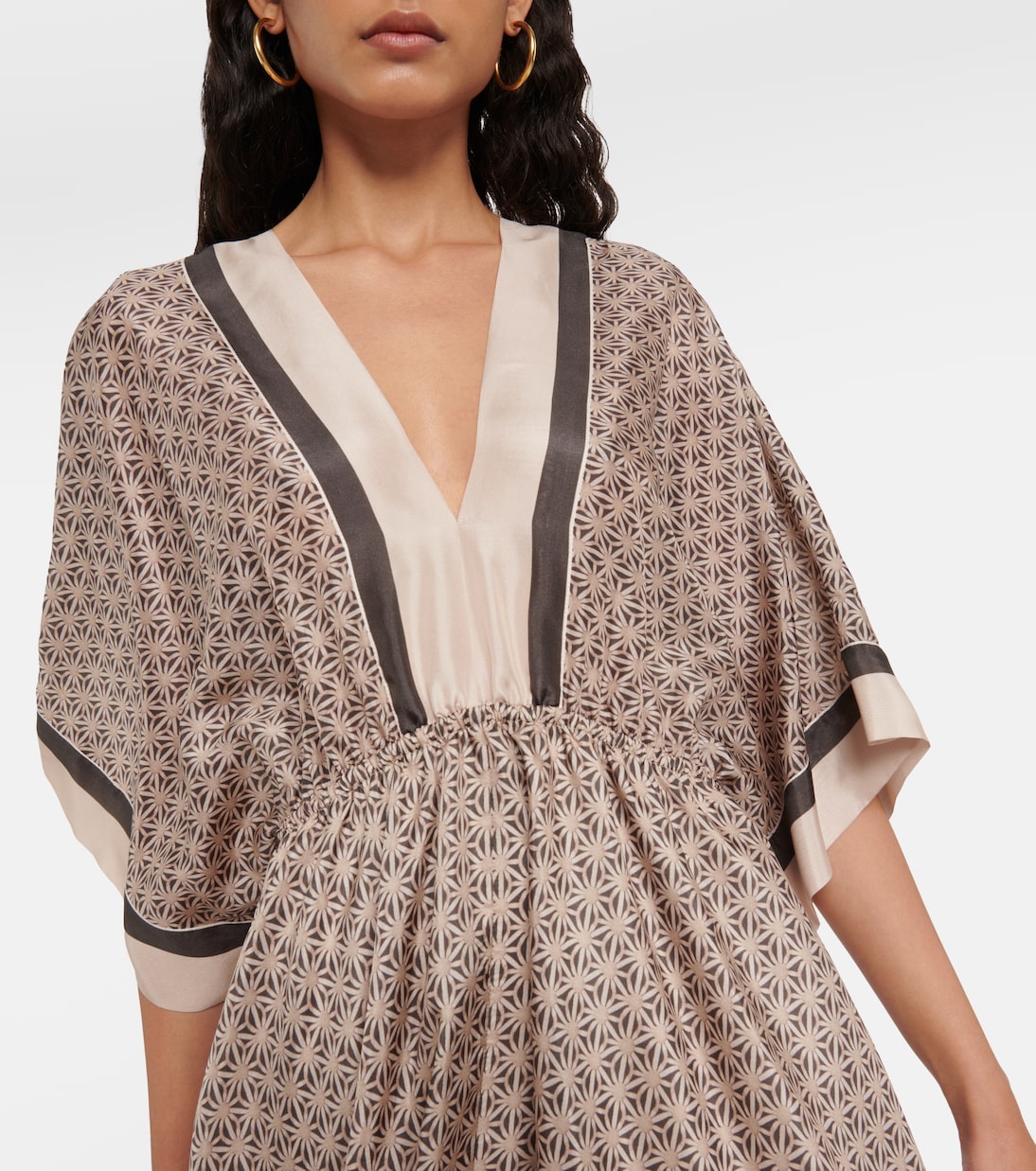 Printed silk kaftan | Brunello Cucinelli