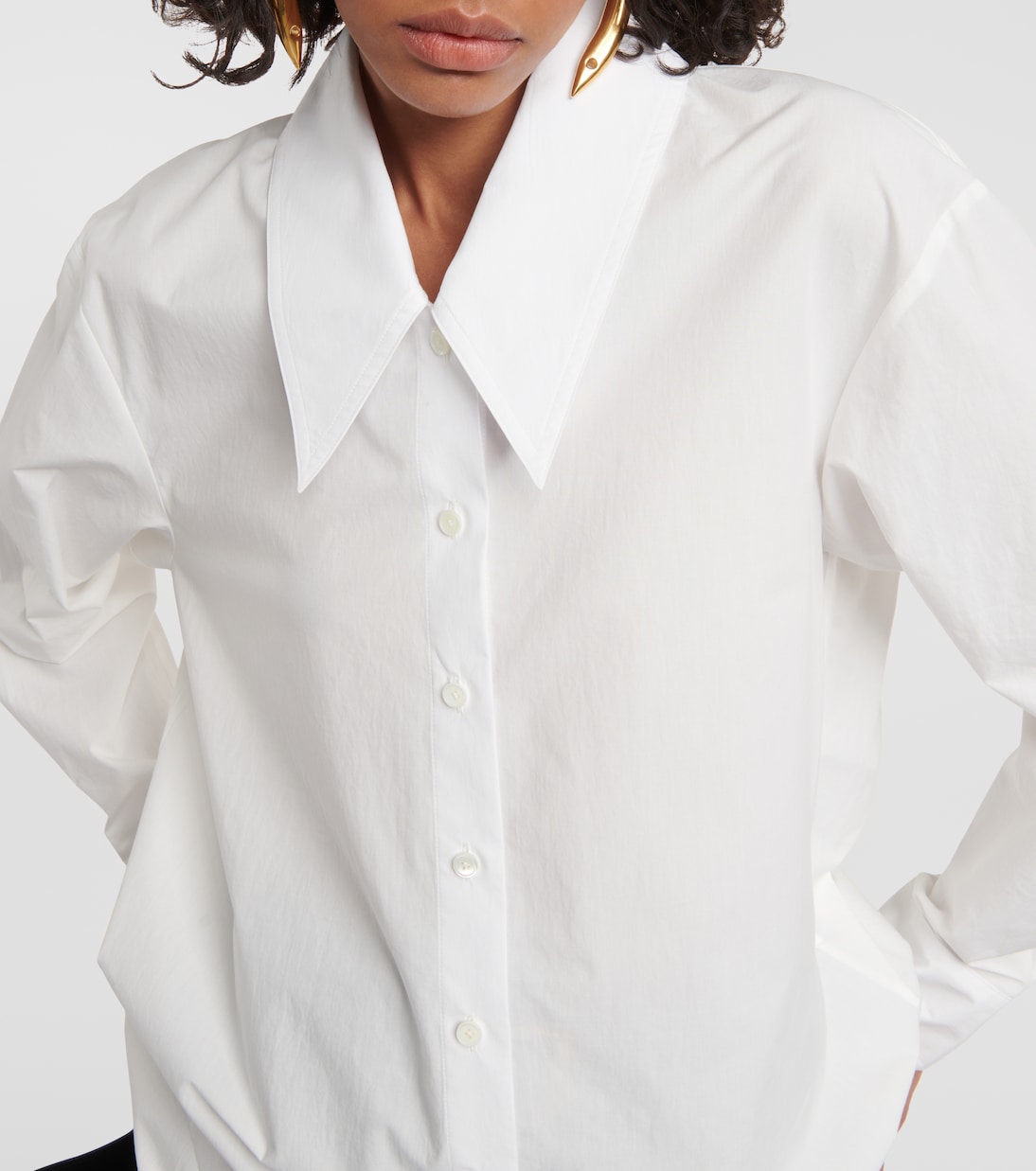 Camisa Lago en popelín de algodón | Khaite