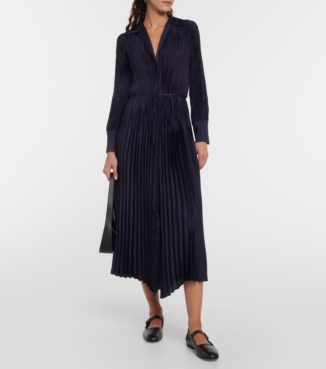 Pleated midi dress | Vince