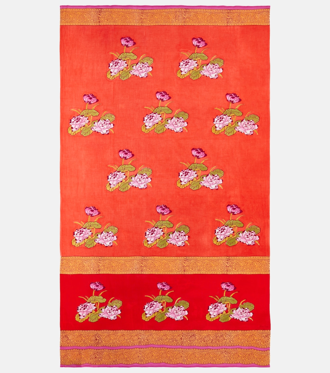 Tea Flower muslin beach towel | Lisa Corti