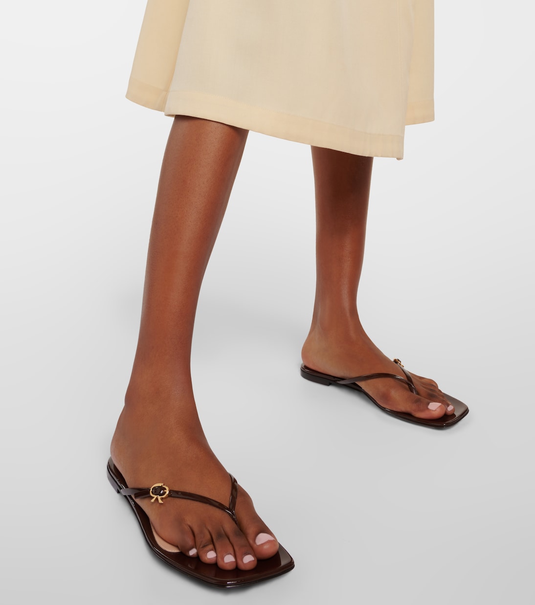 Sandali infradito in vernice | Gianvito Rossi