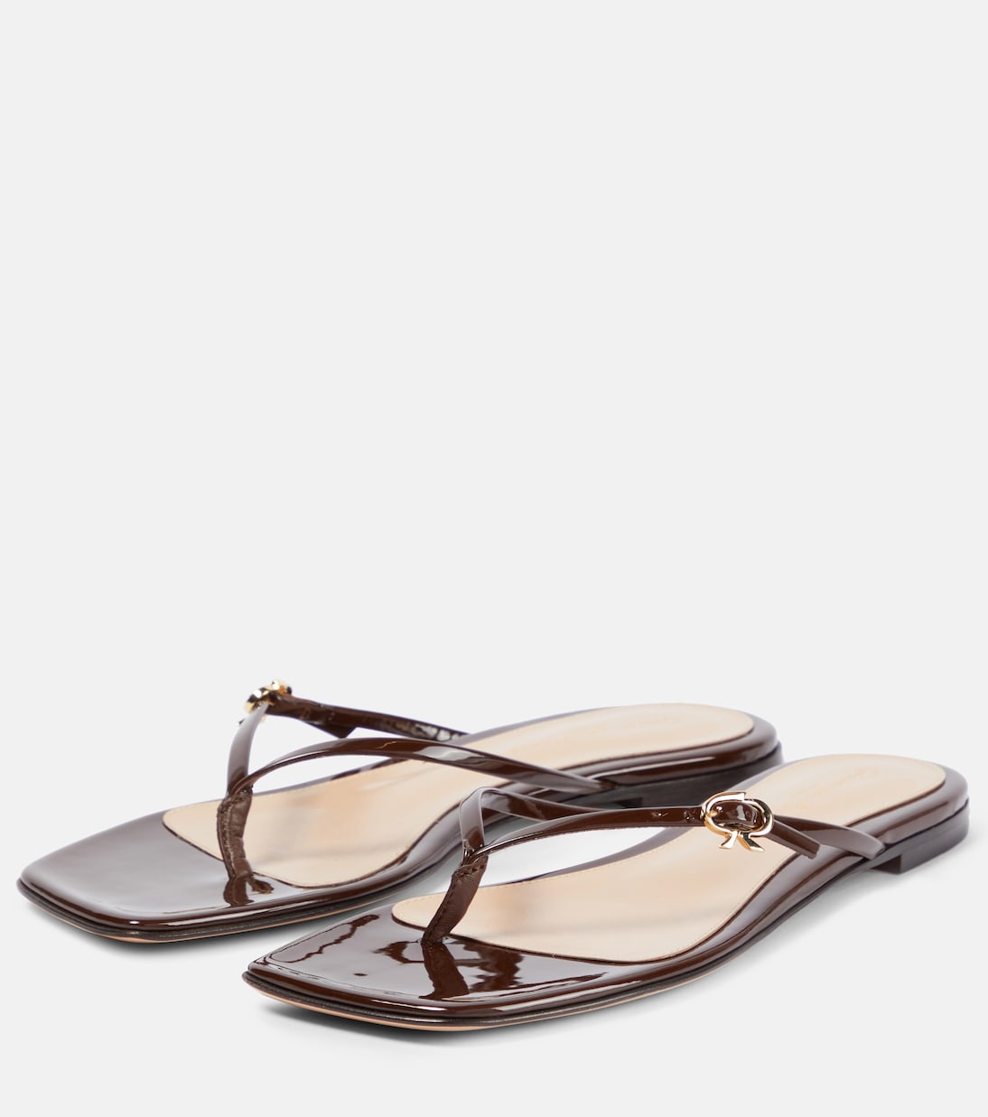 Sandali infradito in vernice | Gianvito Rossi