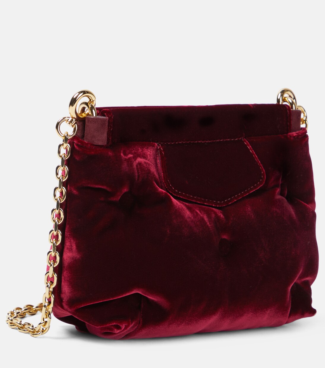 Glam Slam Red Carpet Mini velvet clutch in red Maison Margiela Mytheresa