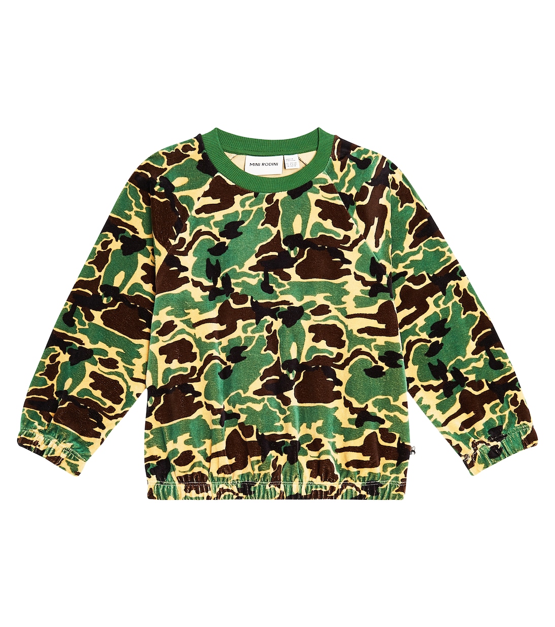 Sudadera de terciopelo con camuflaje | Mini Rodini