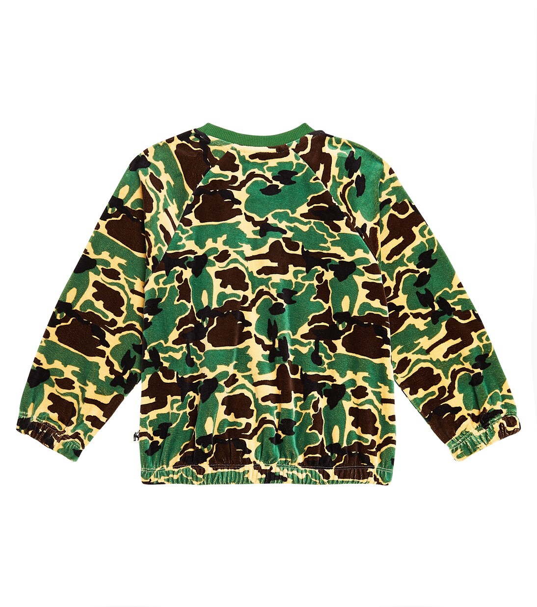 Sudadera de terciopelo con camuflaje | Mini Rodini