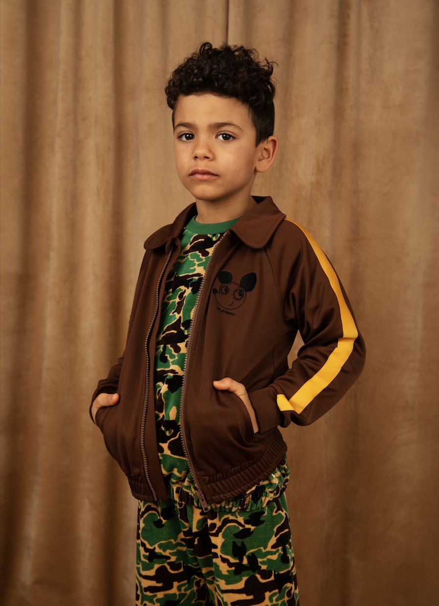 Sudadera de terciopelo con camuflaje | Mini Rodini
