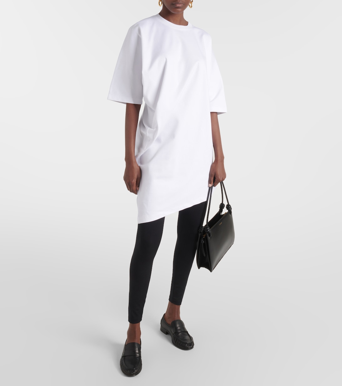 Minikleid Draped aus Baumwoll-Jersey | Fforme