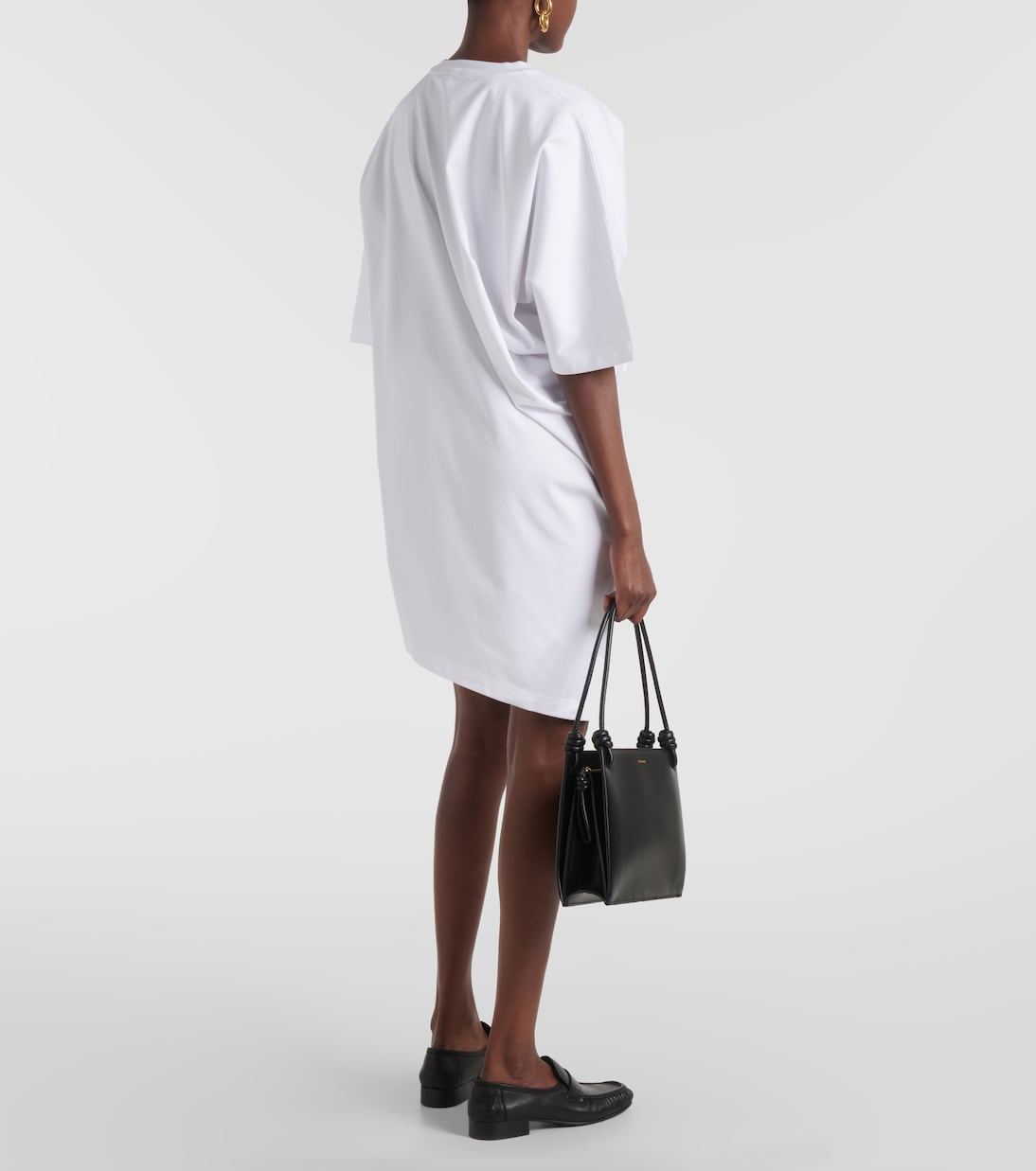 Minikleid Draped aus Baumwoll-Jersey | Fforme