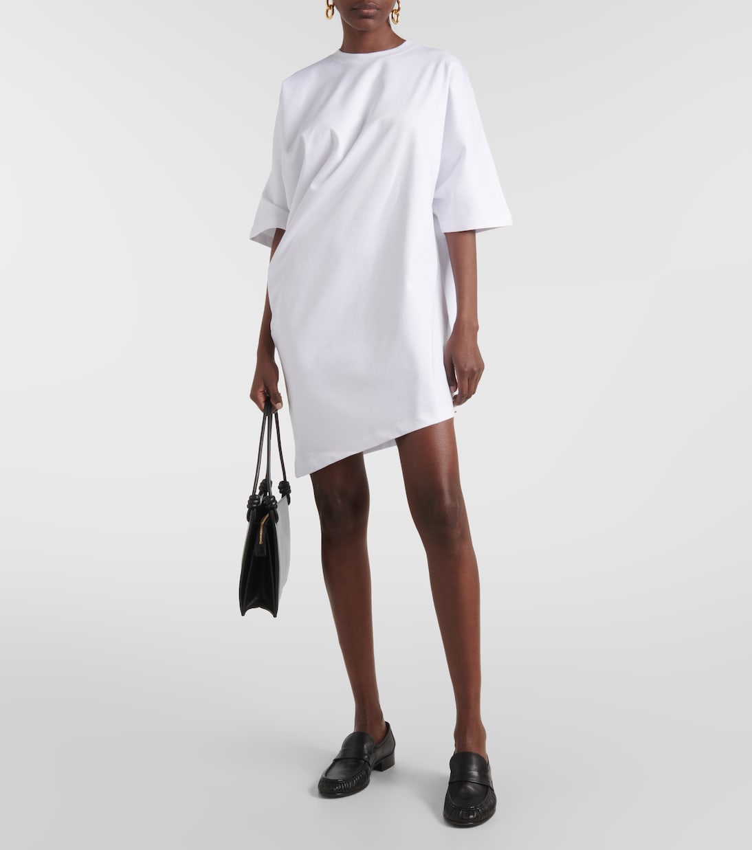 Minikleid Draped aus Baumwoll-Jersey | Fforme