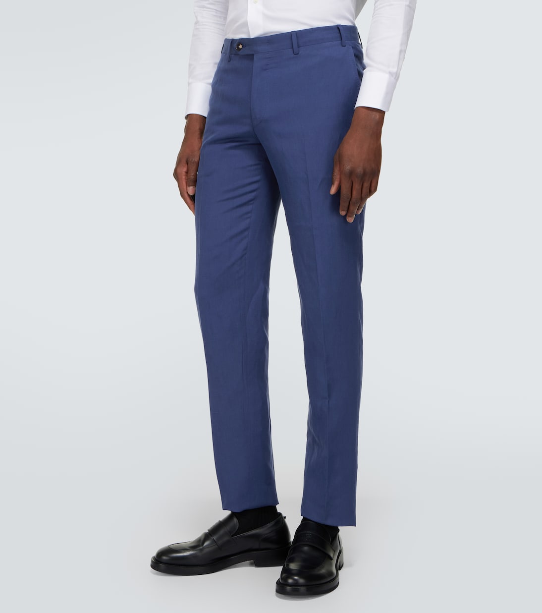 Single-breasted linen and silk suit | Canali