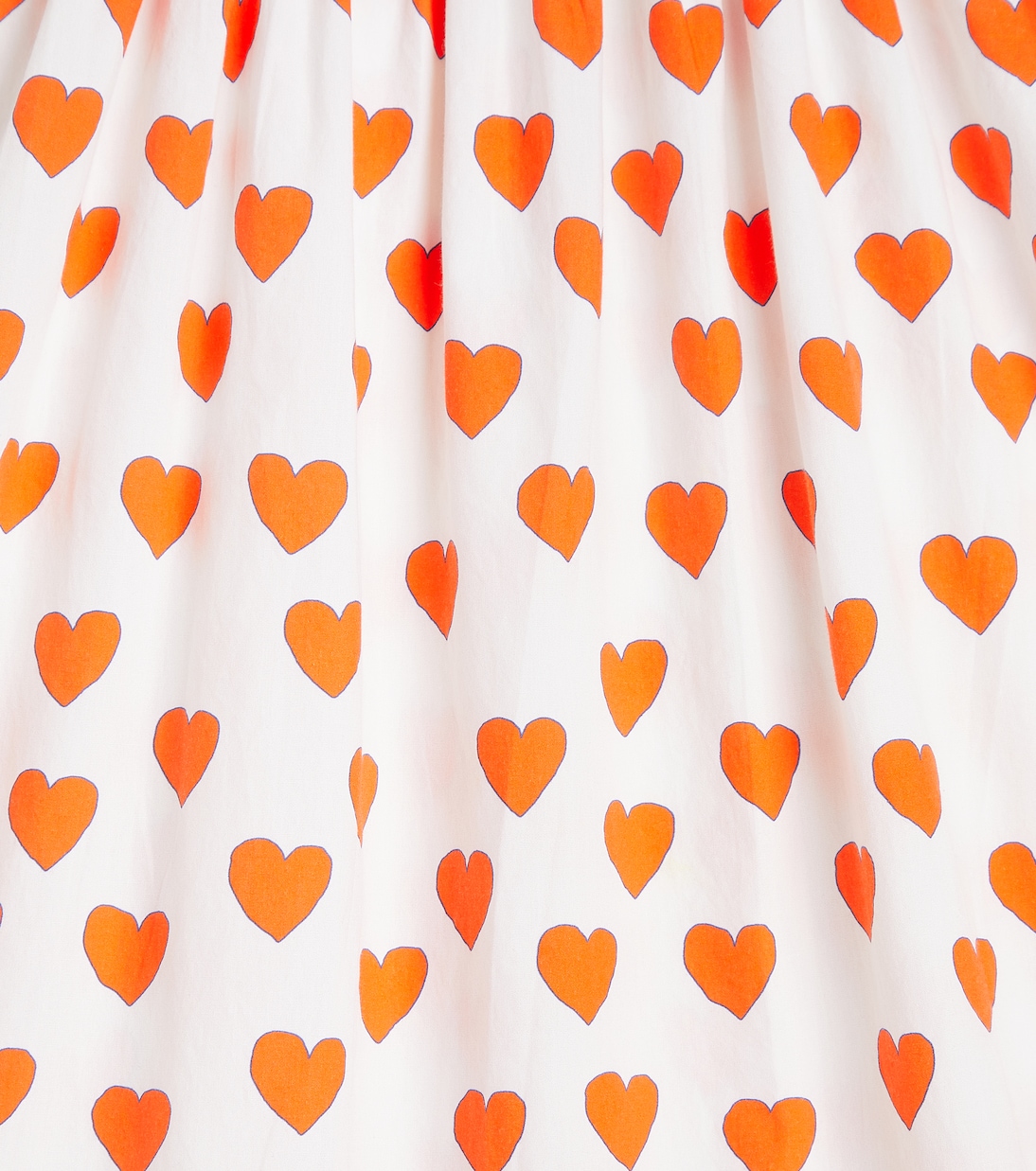 Abito Hearts in popeline a punto smock | Tinycottons