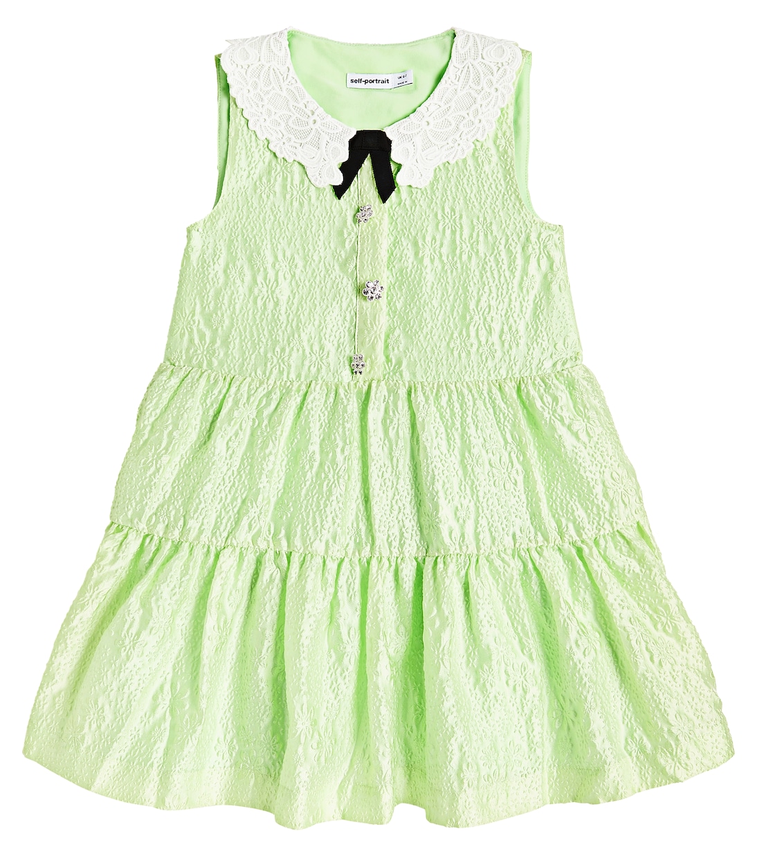 Verziertes Kleid mit Spitze | Self-Portrait Kids