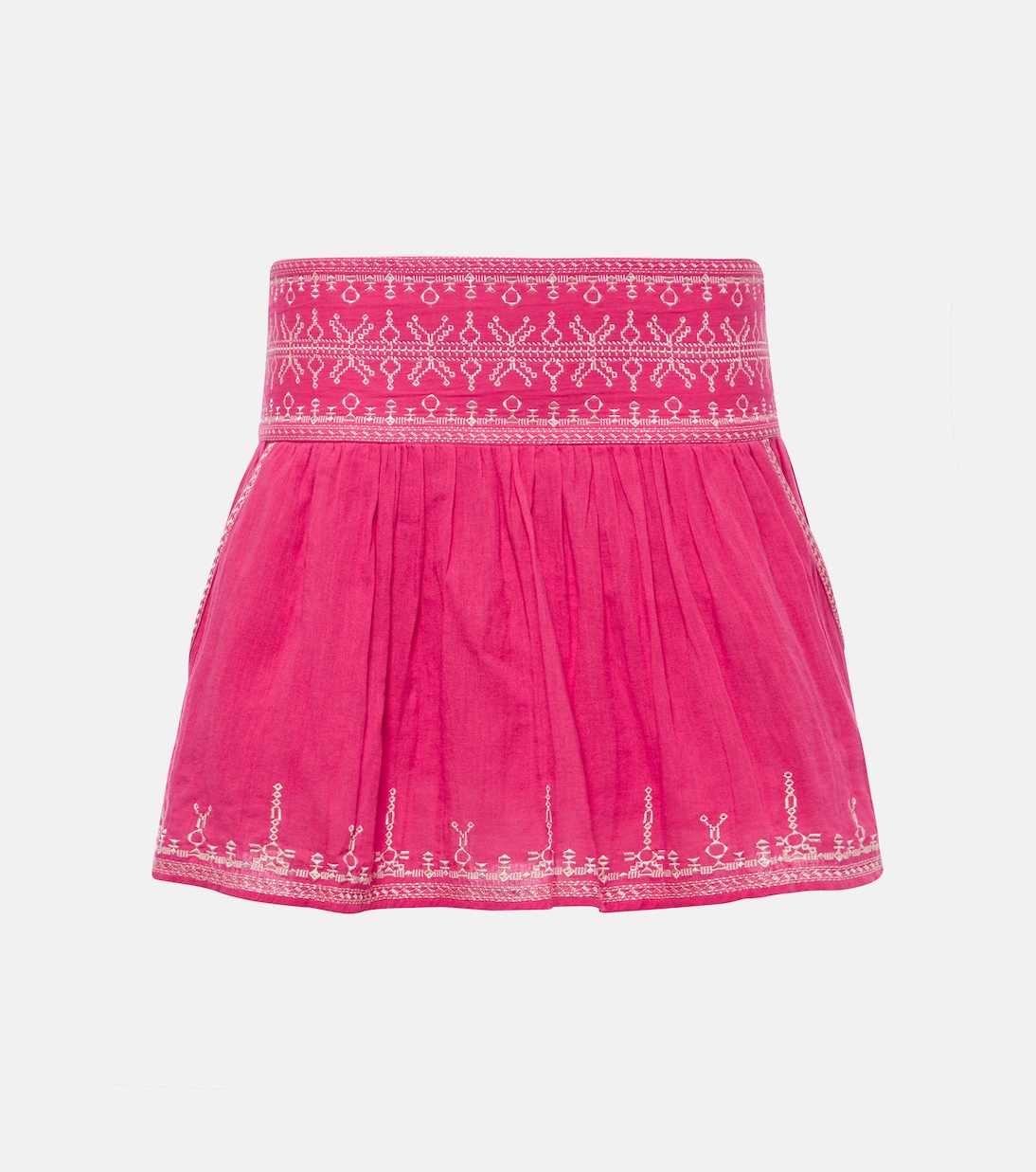 Minifalda Picadilia de algodón fruncida | Marant Etoile