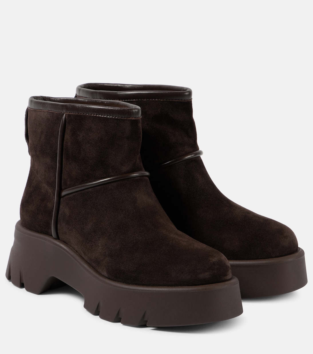Ankle Boots Stormy aus Veloursleder | Gianvito Rossi