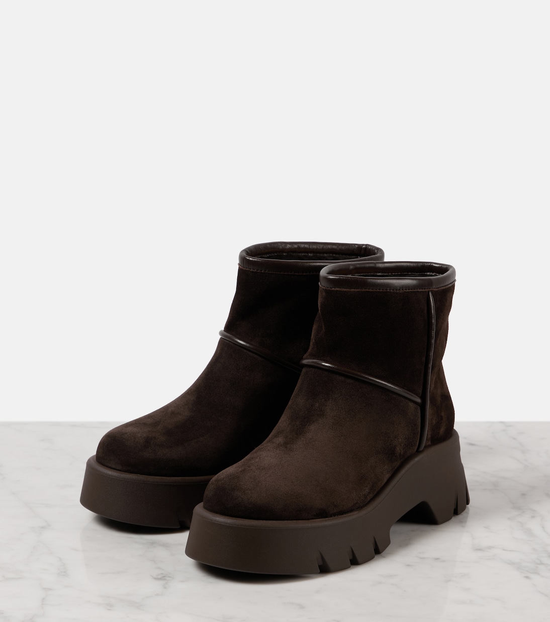 Ankle Boots Stormy aus Veloursleder | Gianvito Rossi