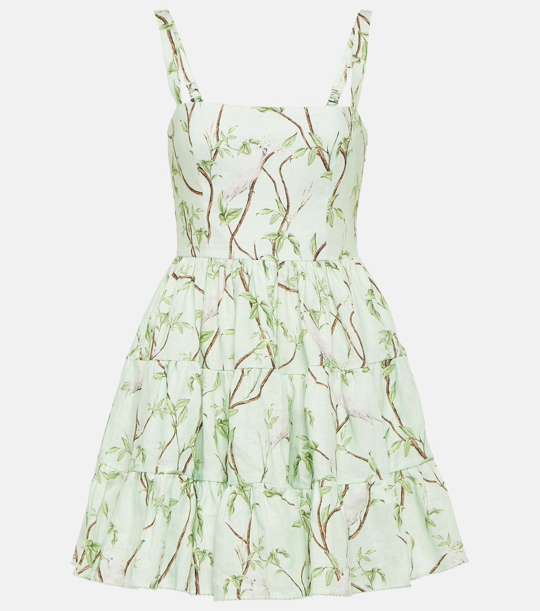 Lima printed linen minidress | Agua by Agua Bendita
