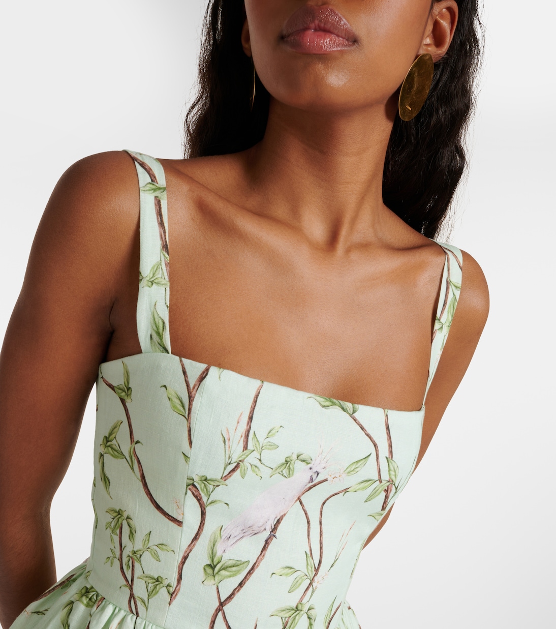 Lima printed linen minidress | Agua by Agua Bendita