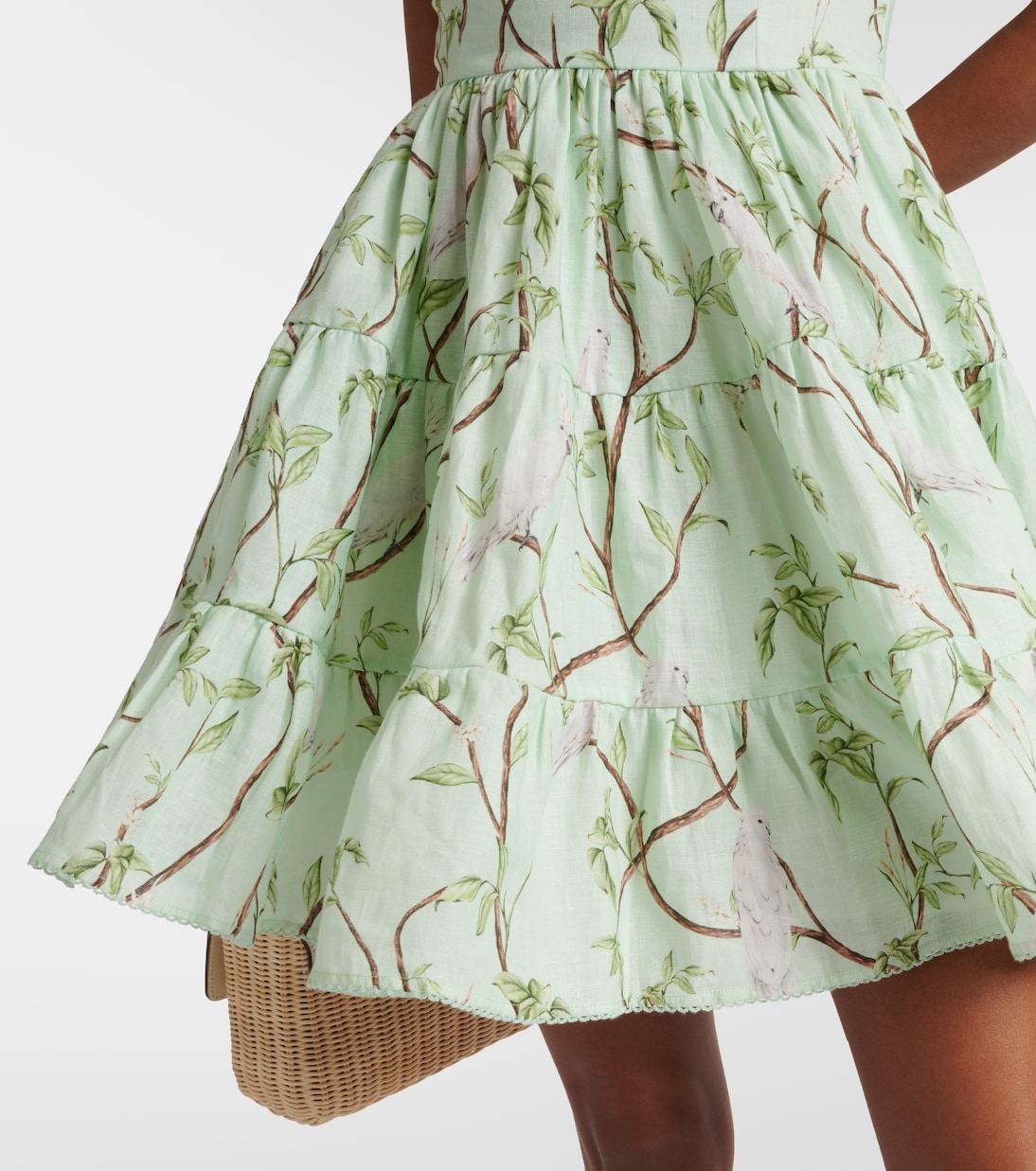 Lima printed linen minidress | Agua by Agua Bendita