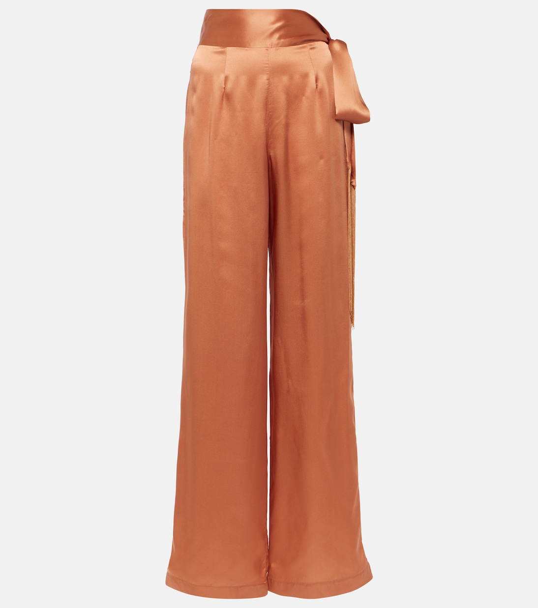 Pantaloni Verdi in raso di seta | Taller Marmo