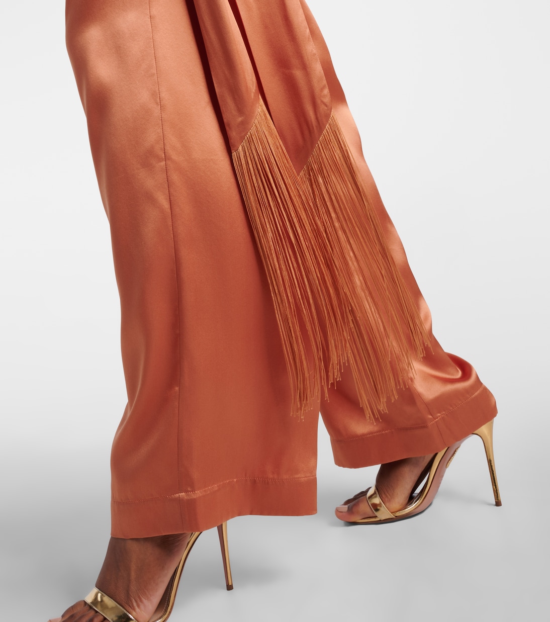 Pantaloni Verdi in raso di seta | Taller Marmo