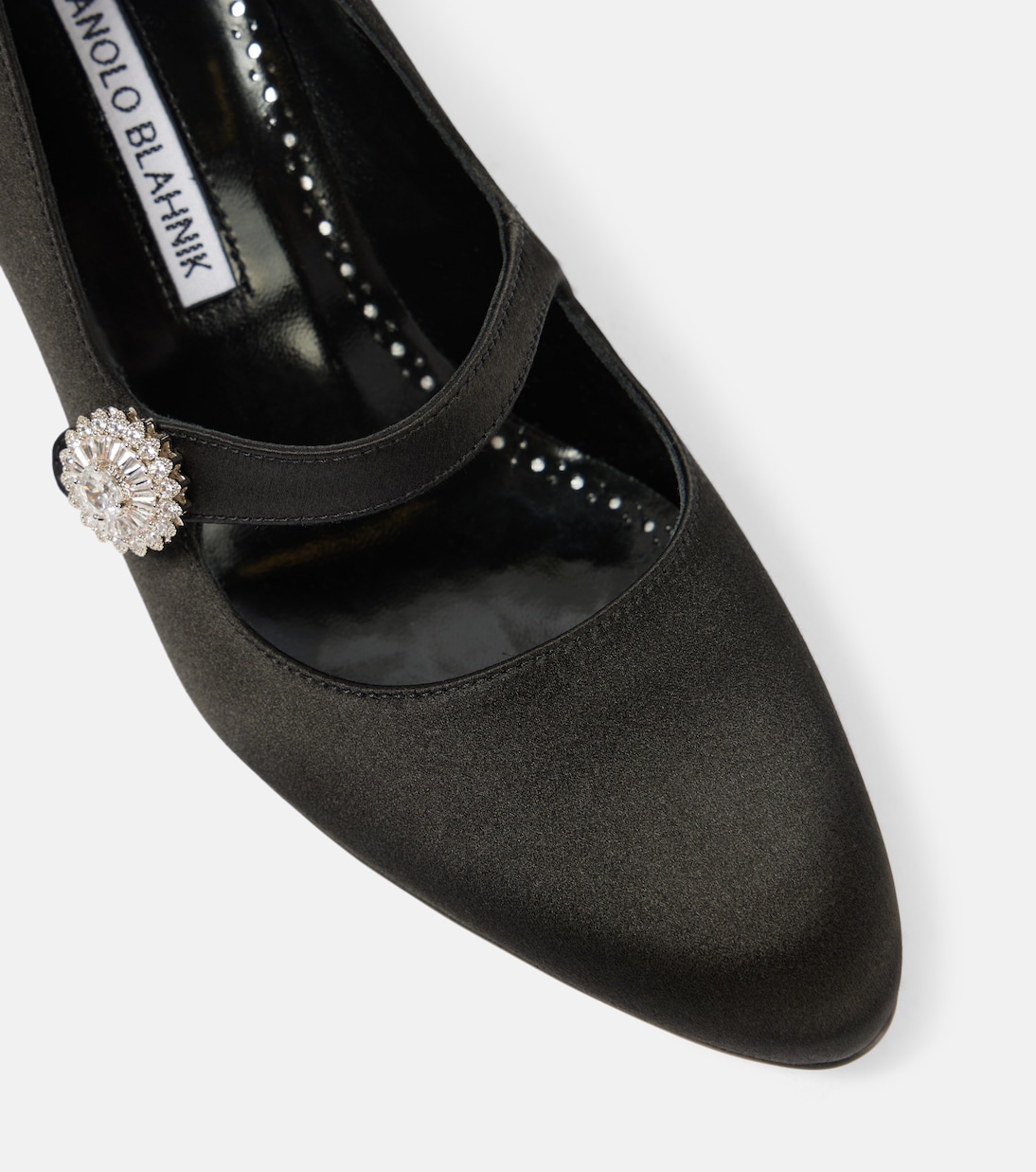Marijana embellished satin Mary Jane pumps | Manolo Blahnik